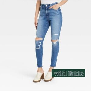 WILD FABLE Highest Rise Skinny Ripped Jeans